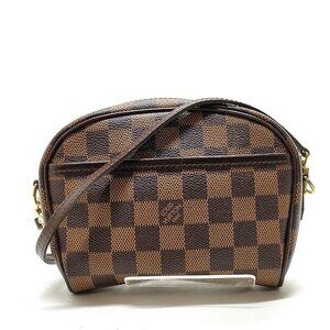 Authentic Louis Vuitton Pochette Ipanema Brown Damier Shoulder Bag mn776-112925
